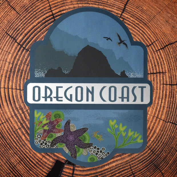 Oregon Coast Matte Mirror PVC-Free Sticker