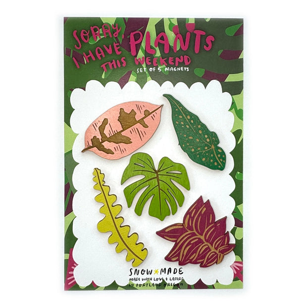Plants This Weekend Magnets - Set of 5