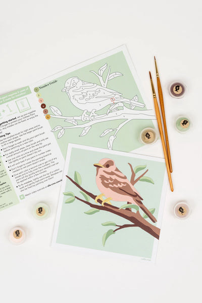 MINI Sparrow Paint-by-Number Kit