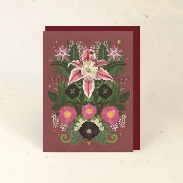 Stargazer Lily Paper Card