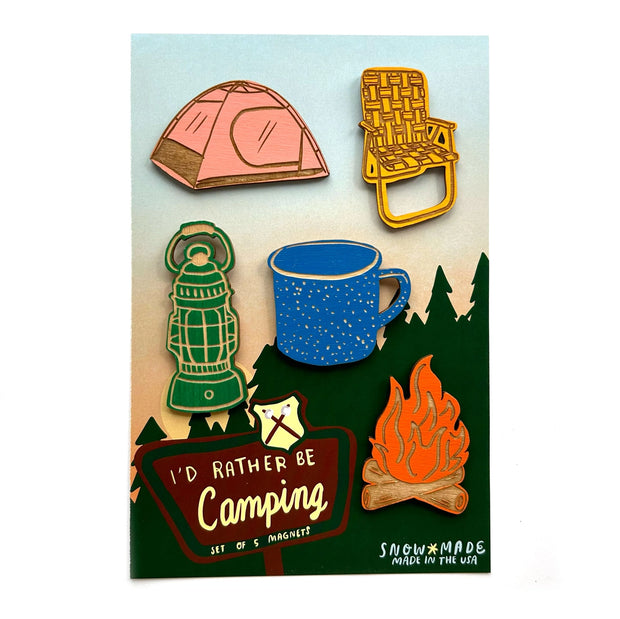 Camping Magnets - Set of 5