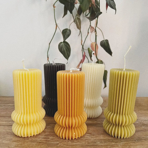 Fluted Pillar Candle no.3