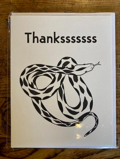 Snake Thanksssssss- Blank Card