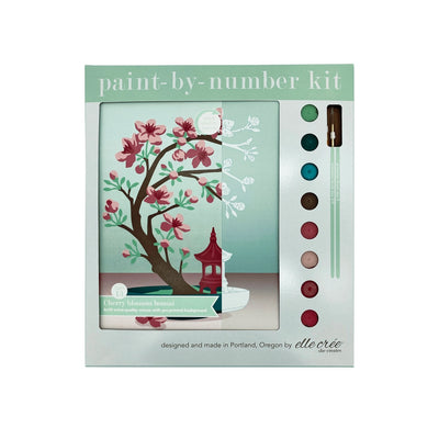 Cherry Blossom Bonsai Paint-by-Number Kit