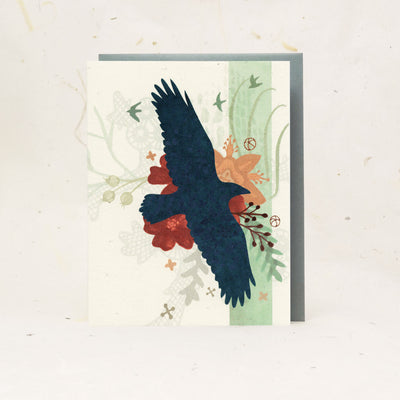 Midnight Raven Greeting Card