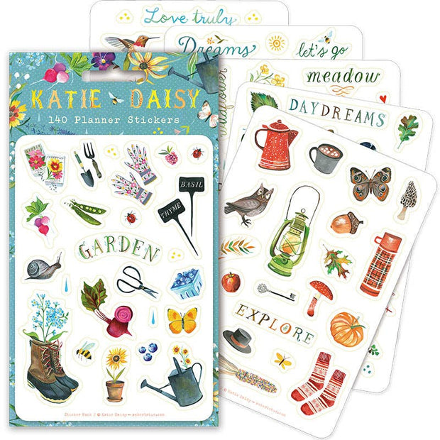 Katie Daisy Planner Stickers: Garden Pack