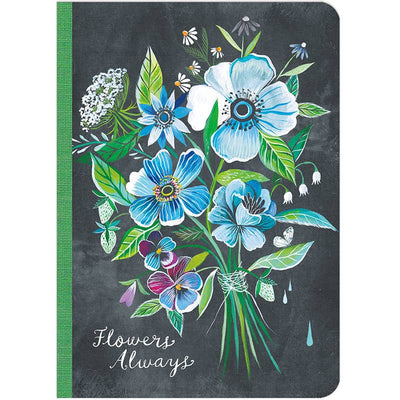 Flowers Always, travel-size journal by Katie Daisy. Published by Amber Lotus Publishing 
