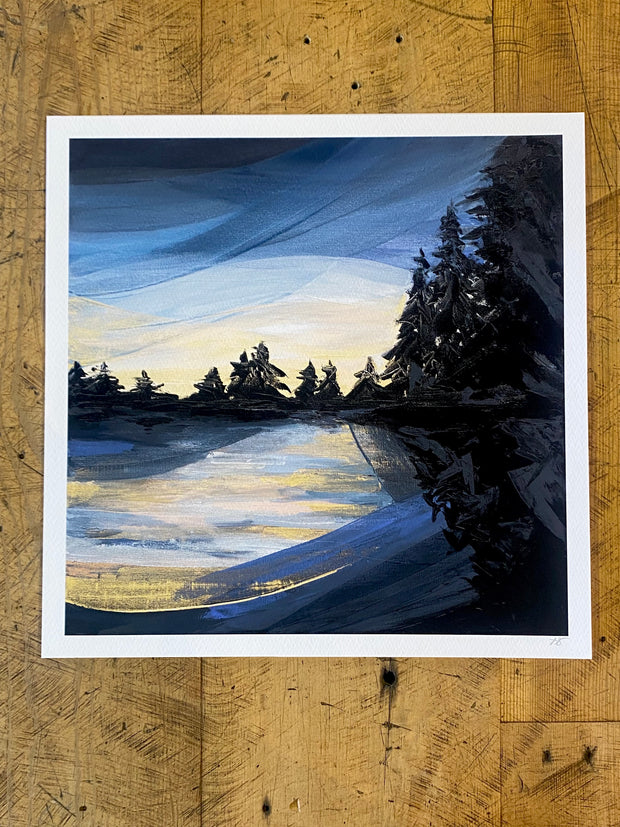 Deschutes River Sunset - 12x12 Fine Art Print