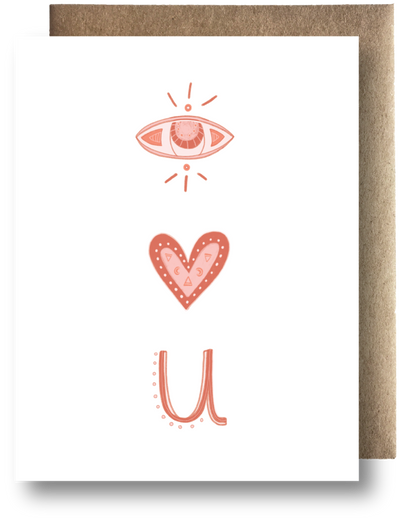 Greeting Card - Eye Heart U