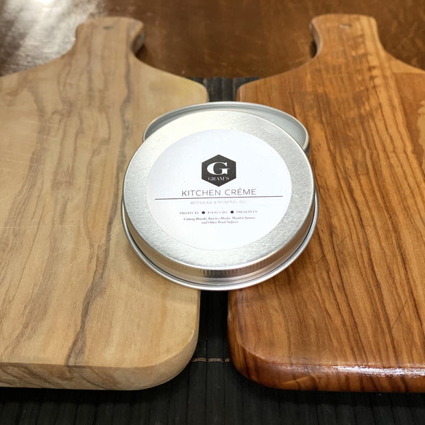 gram's kitchen creme wood moisturizer, made in Bend Oregon
