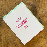 Happy Valentine's Day Letterpress Card