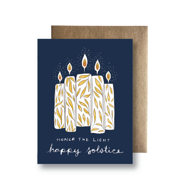 Greeting Cards (Box of 8) - Honor the Light Happy Solstice