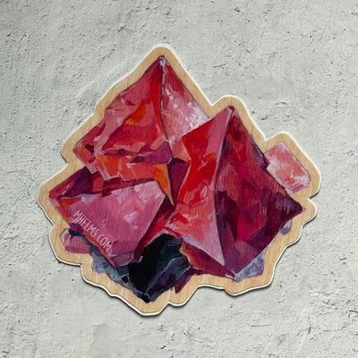Minerals & Gems Pink Crystal Sticker
