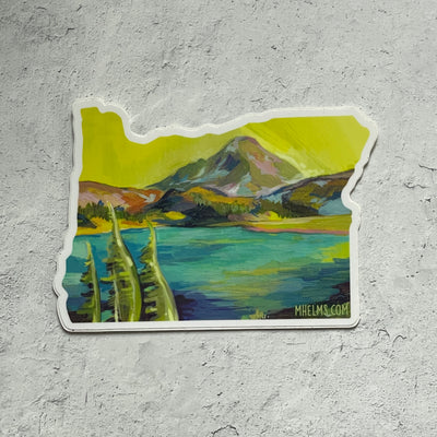 Green Mountain Lake Oregon Sticker