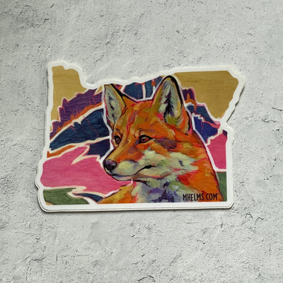 Broken Top Fox Sticker