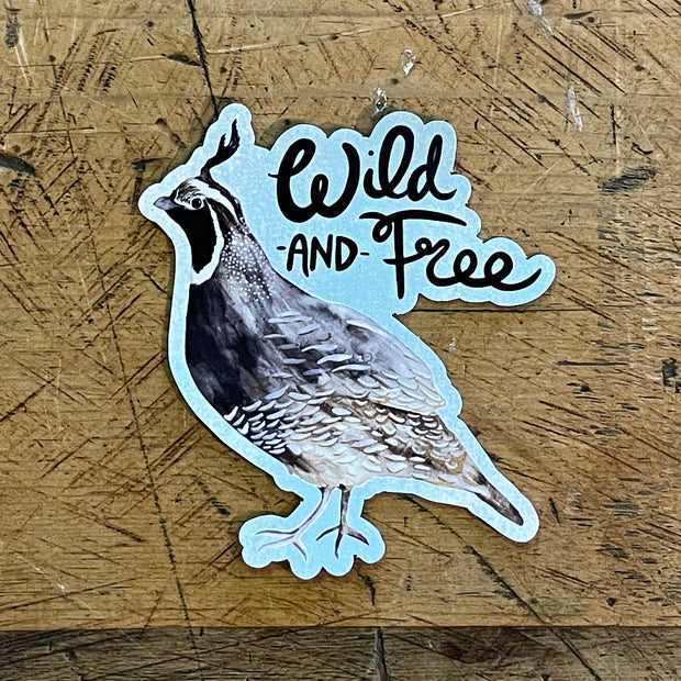 Wild and Free Quail Magnet