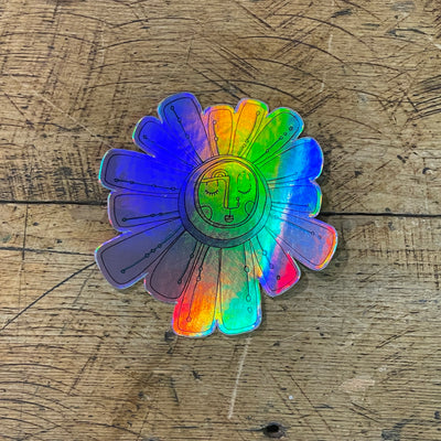 Hologram Flower Sticker