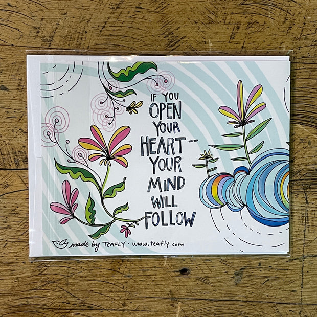 Open Mind, Open Heart Notecard