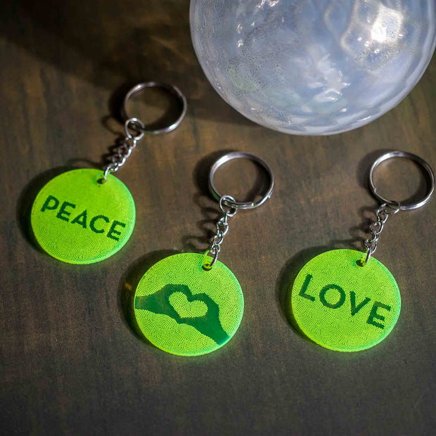 Peace & Love Keychains