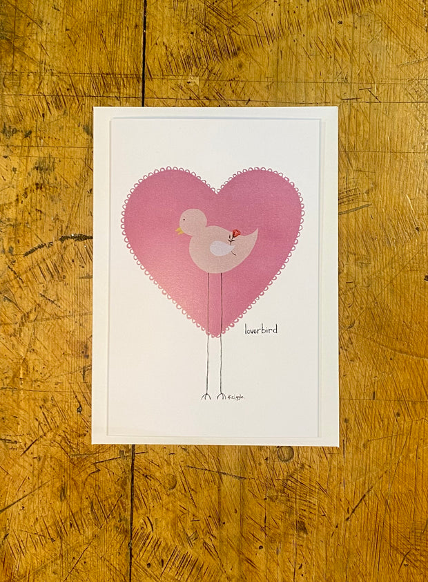Lover Bird Greeting Card - 4x6