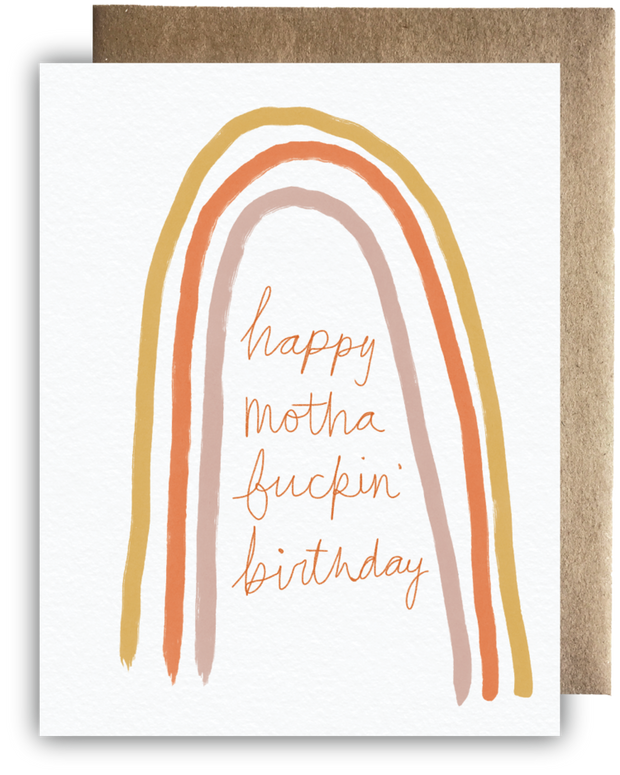 Greeting Card - happy motha fuckin' birthday