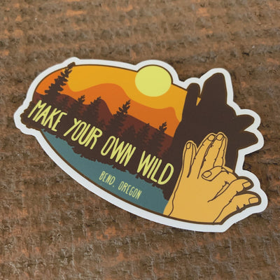 Make Your Own Wild Adventure Sticker Hand Shadows Made In Bend Oregon Sweet pea Cole