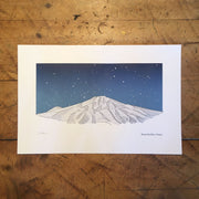 Oregon Mountain Letterpress Prints