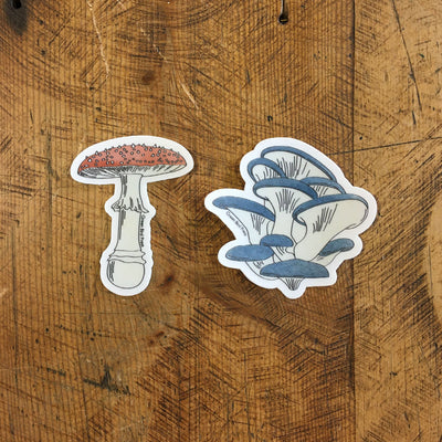 Mushroom Clear Stickers