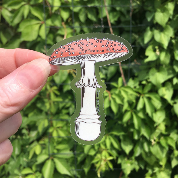 Mushroom Clear Stickers
