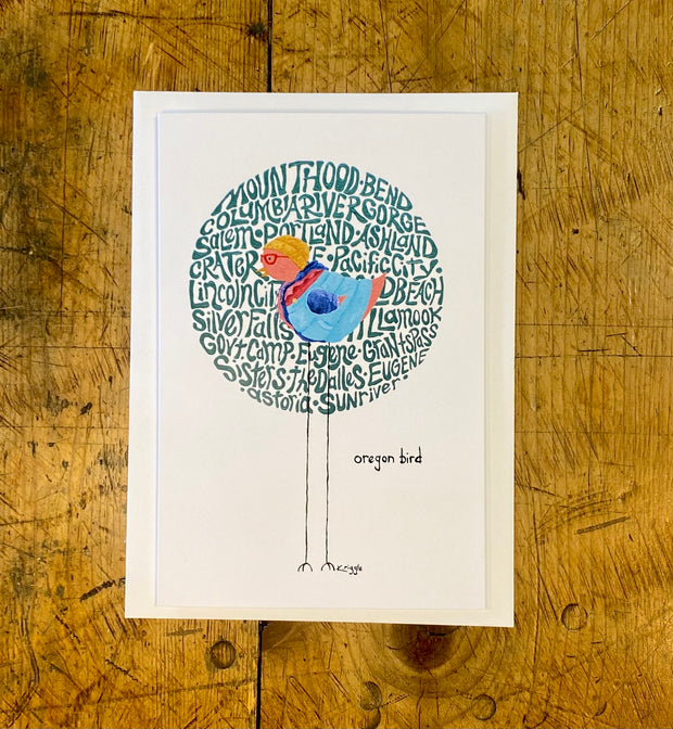 Oregon Bird Greeting Card - 4x6