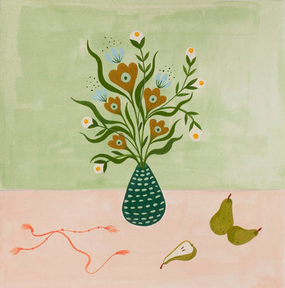 Pear Vase Giclee - 8x8
