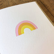 Rainbow Letterpress Cards
