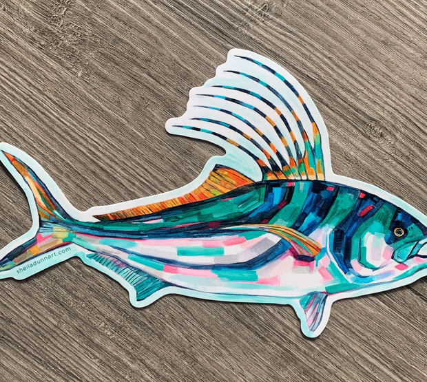 Rooster Fish Sticker – The Workhouse Bend