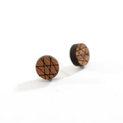 Geometric Circle Stud Earrings By LeeMo Designs in Bend, OR