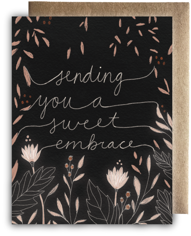 Greeting Card - sending you a sweet embrace
