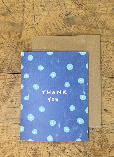Greeting Card - Thank You Blue