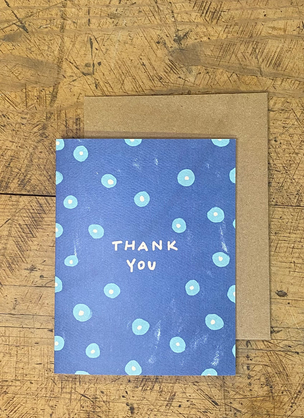 Greeting Card - Thank You Blue