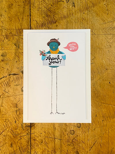 "Thank You" You're the Best! Greeting Card - 4x6