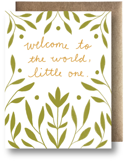 Greeting Card - welcome to the world, little one.