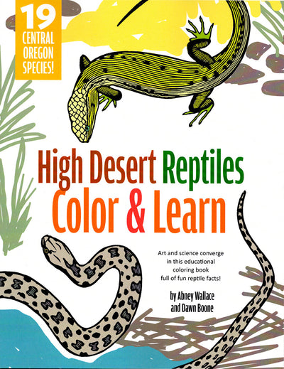 High Desert Reptiles Color & Learn Book by Abney Wallace and Dawn Boone