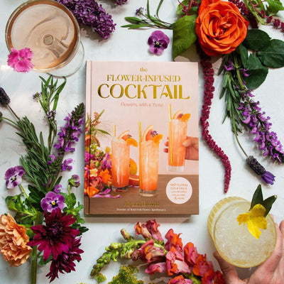 The Flower-Infused Cocktail Book By Alyson Brown, Bend Oregon.