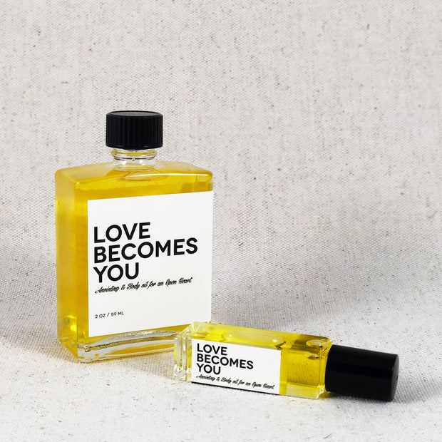 Love Becomes You. Anointing & Body Oil for an Open Heart. Bend Oregon Gifts.
