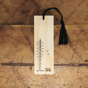 Minimal Adventure Letterpress & Watercolor Wood Bookmarks