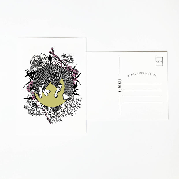Postcard - Spring Fox