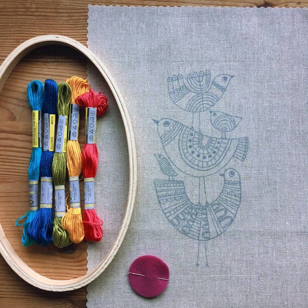 Lisa Cogdon Birds Embroidery Kit