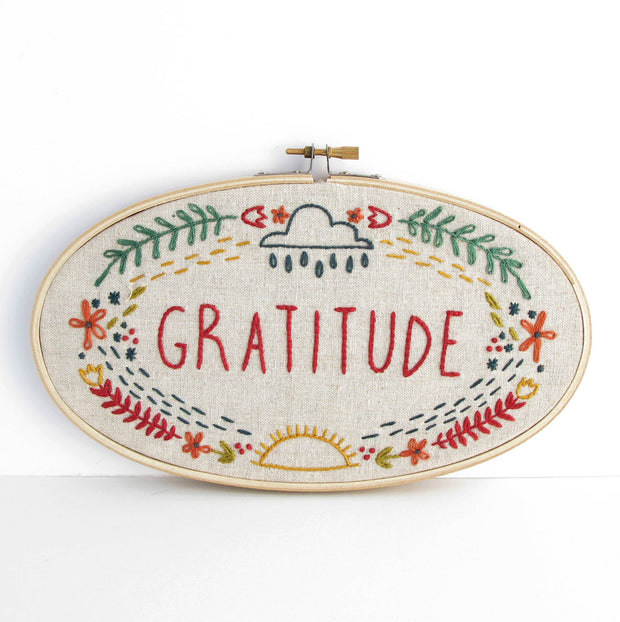 Gratitude Embroidery Kit
