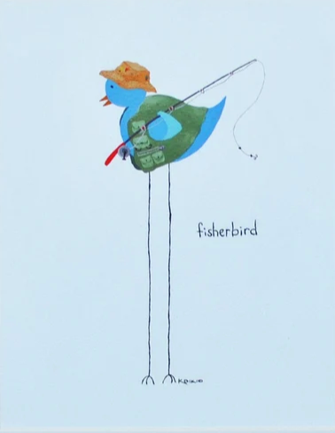 Fisher Bird Print - 8x10
