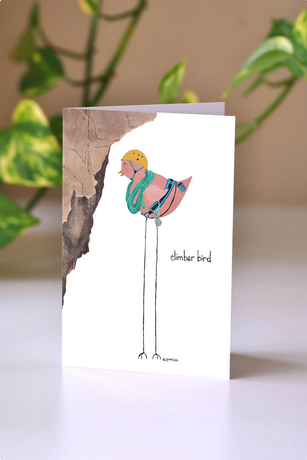 Climber Bird Greeting Card - 4x6