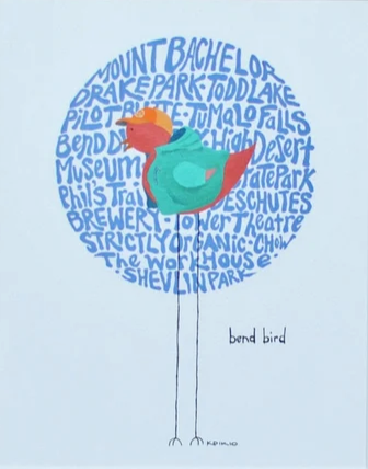 Bend Bird Print - 8x10