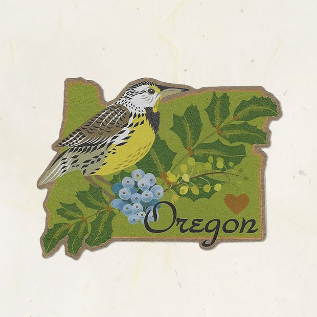 Oregn State Kraft Sticker